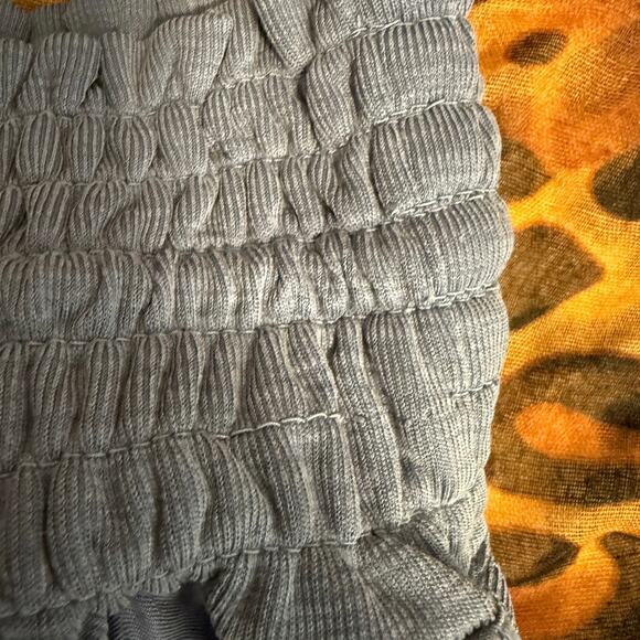 Free People FP Movement MIA Smocked Waist Wide Leg Pull-On Twill Pants | S/M - Picture 5 of 13